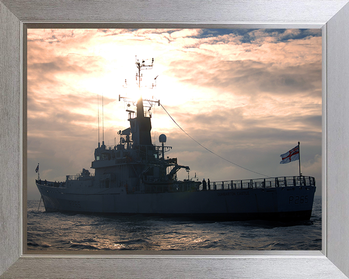 HMS Dumbarton Castle P265 Royal Navy Castle class patrol vessel Photo Print or Framed Print - Hampshire Prints