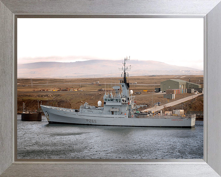 HMS Dumbarton Castle P265 Royal Navy Castle class patrol vessel Photo Print or Framed Print - Hampshire Prints