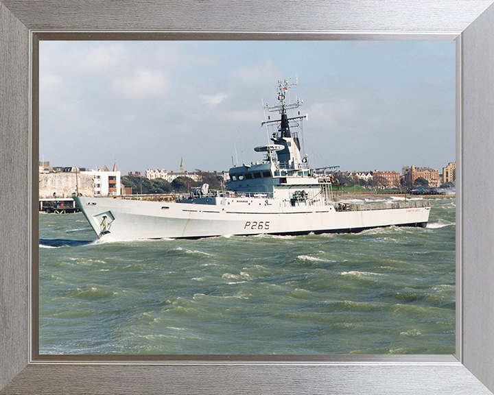 HMS Dumbarton Castle P265 Royal Navy Castle class patrol vessel Photo Print or Framed Print - Hampshire Prints