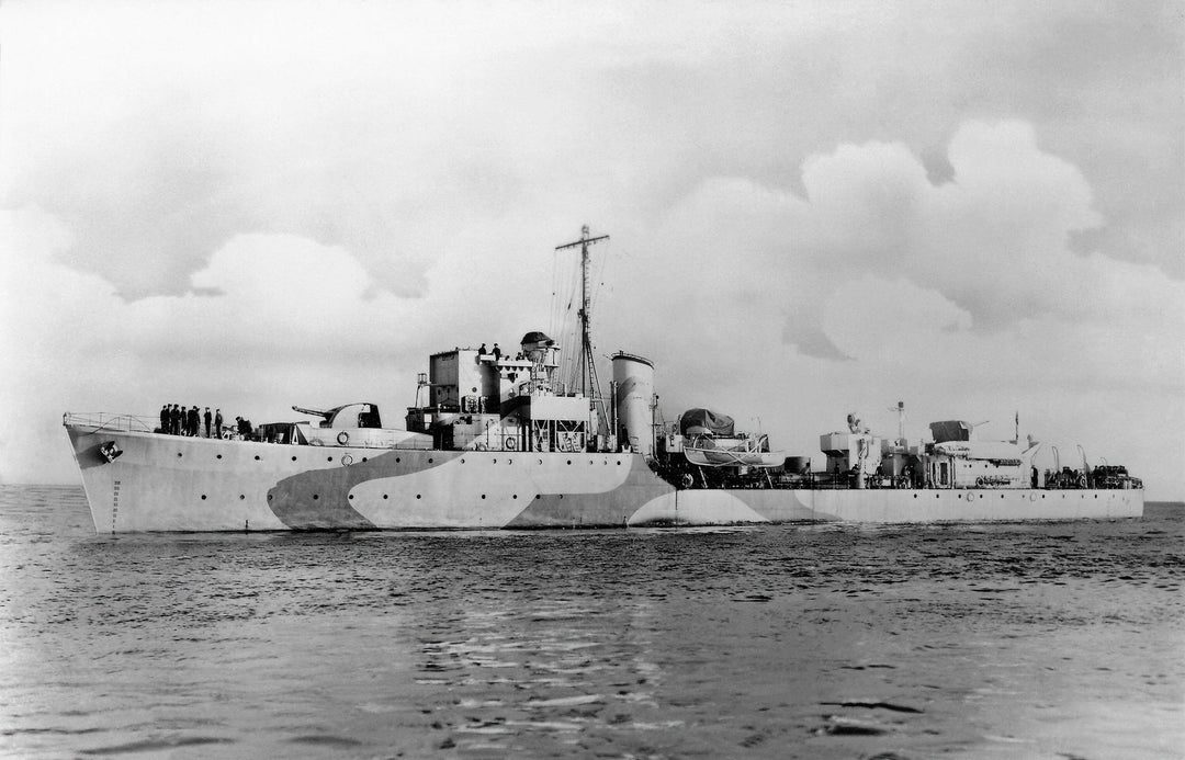 HMS Bleasdale (1940) Royal Navy Hunt class destroyer Photo Print or Framed Print - Hampshire Prints