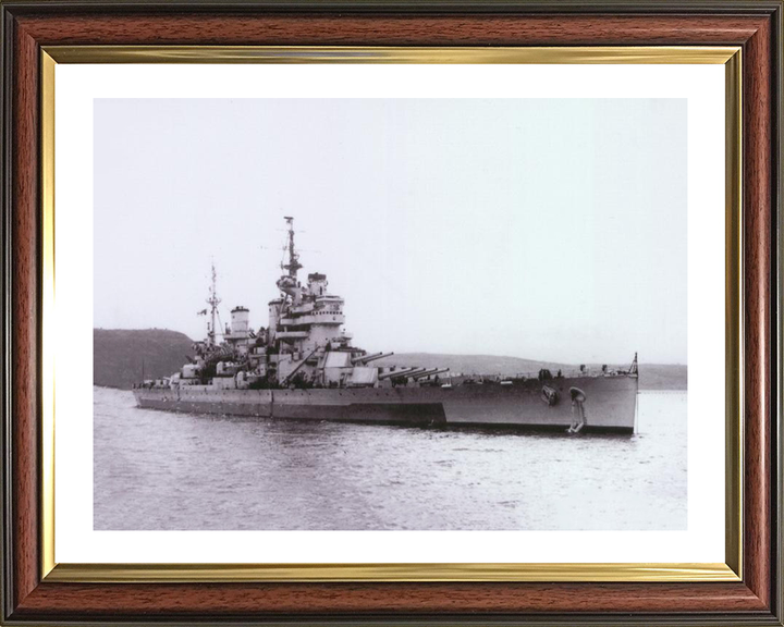 HMS Anson 79 Royal Navy King George V class battleship Photo Print or Framed Print - Hampshire Prints