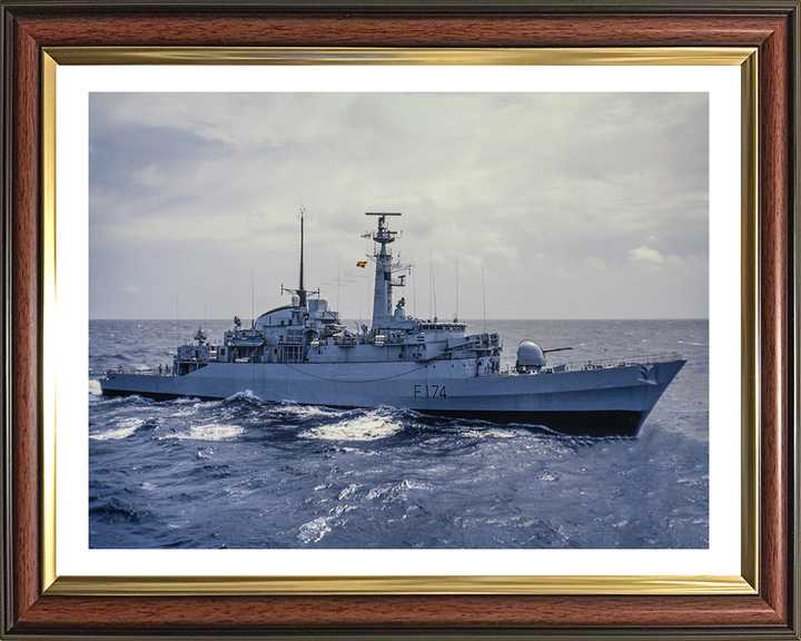 HMS Alacrity (F174) Photo Print - Underway - Royal Navy Type 21 Frigate Hampshire Prints 10 x 8 Classic Frame Yes