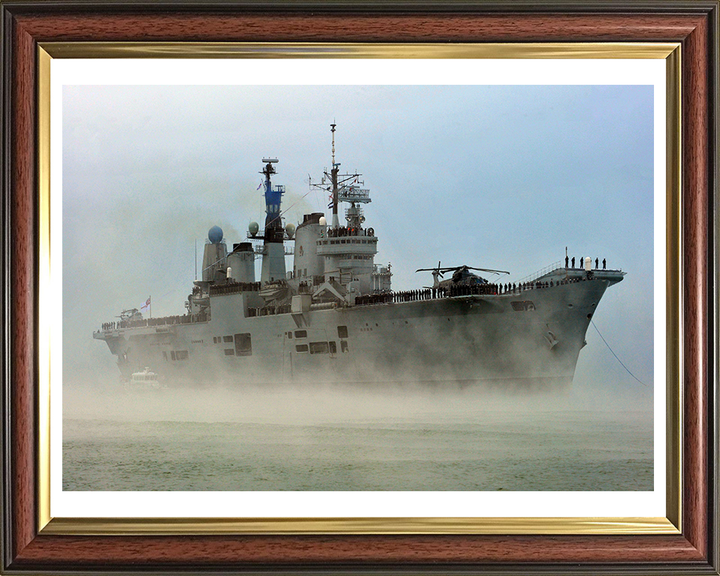 HMS Ark Royal R07 Royal Navy Invincible class aircraft carrier Photo Print or Framed Print - Hampshire Prints