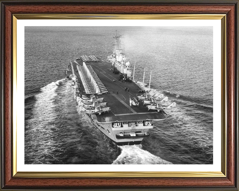 HMS Ark Royal R09 Royal Navy Audacious class aircraft carrier Photo Print or Framed Print - Hampshire Prints