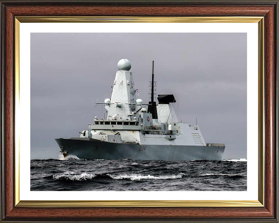 HMS Diamond D34 Royal Navy Type 45 Destroyer Photo Print or Framed Print - Hampshire Prints