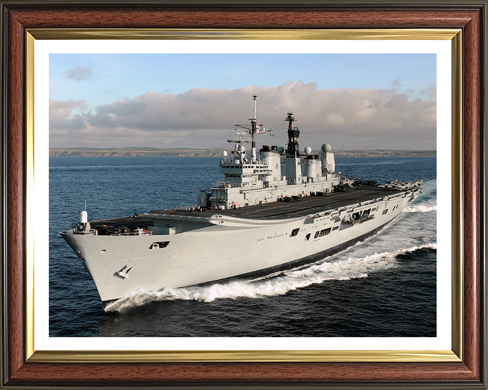 HMS Ark Royal R07 Royal Navy Invincible class aircraft carrier Photo Print or Framed Print - Hampshire Prints