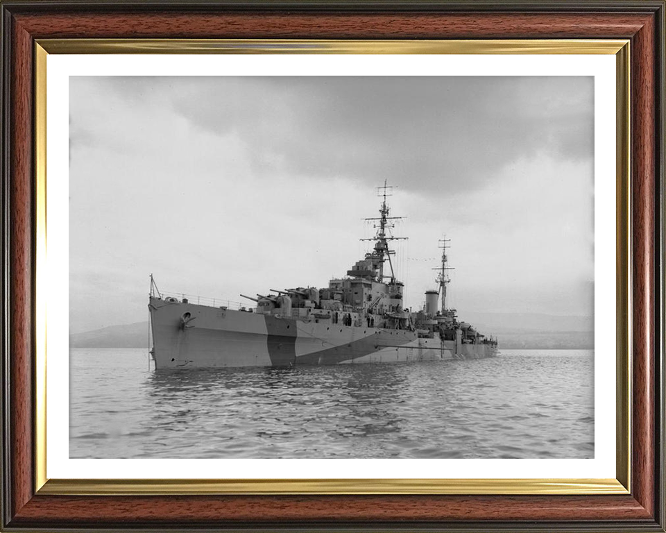 HMS Bellona 63 Royal Navy Dido class light cruiser Photo Print or Framed Photo Print - Hampshire Prints