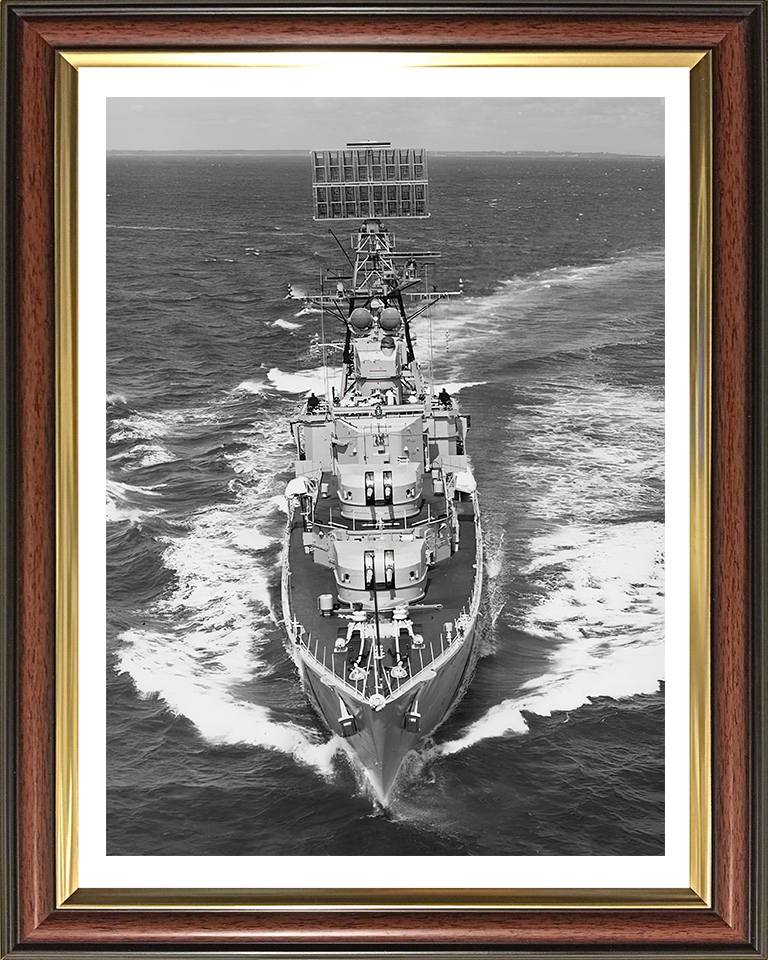 HMS Barrosa D68 Royal Navy Battle Class fleet destroyer Photo Print or Framed Print - Hampshire Prints