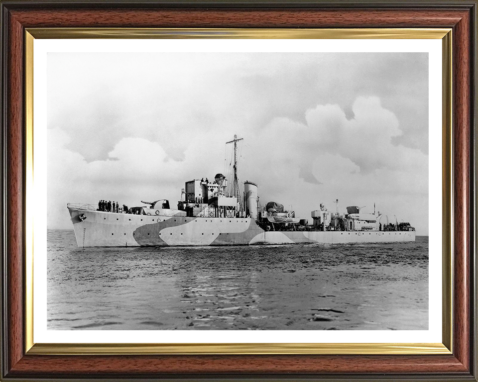 HMS Bleasdale (1940) Royal Navy Hunt class destroyer Photo Print or Framed Print - Hampshire Prints