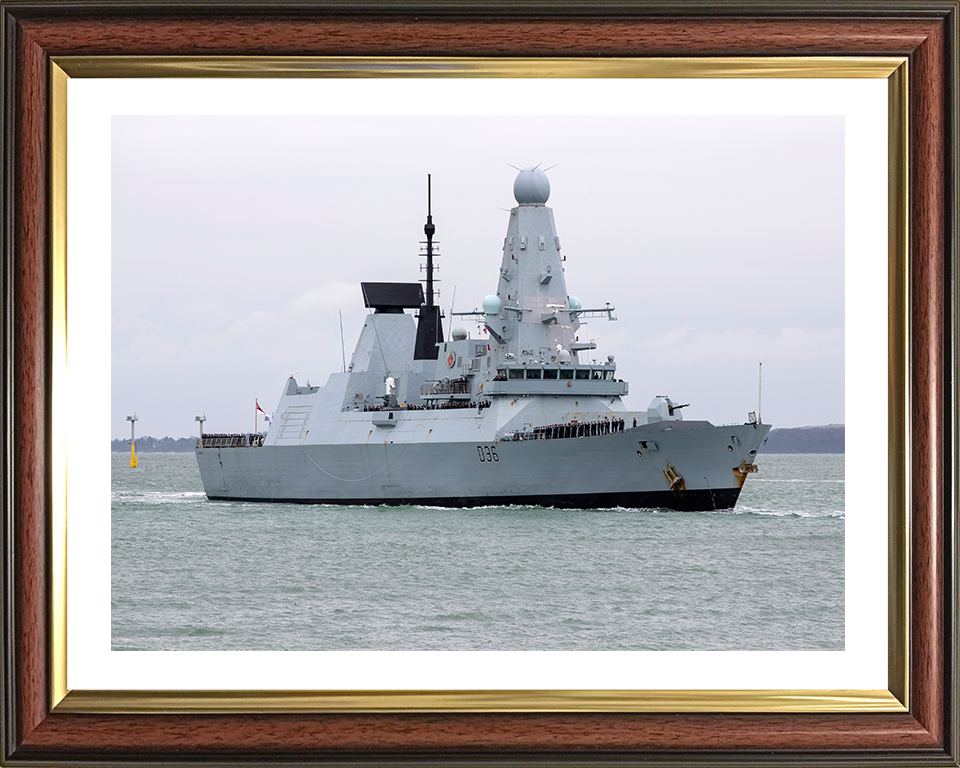 HMS Defender D36 Royal Navy Type 45 Destroyer Photo Print or Framed Photo Print - Hampshire Prints