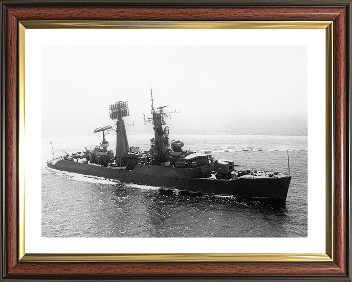 HMS Chichester F59 Royal Navy Salisbury class Frigate Photo Print or Framed Print - Hampshire Prints