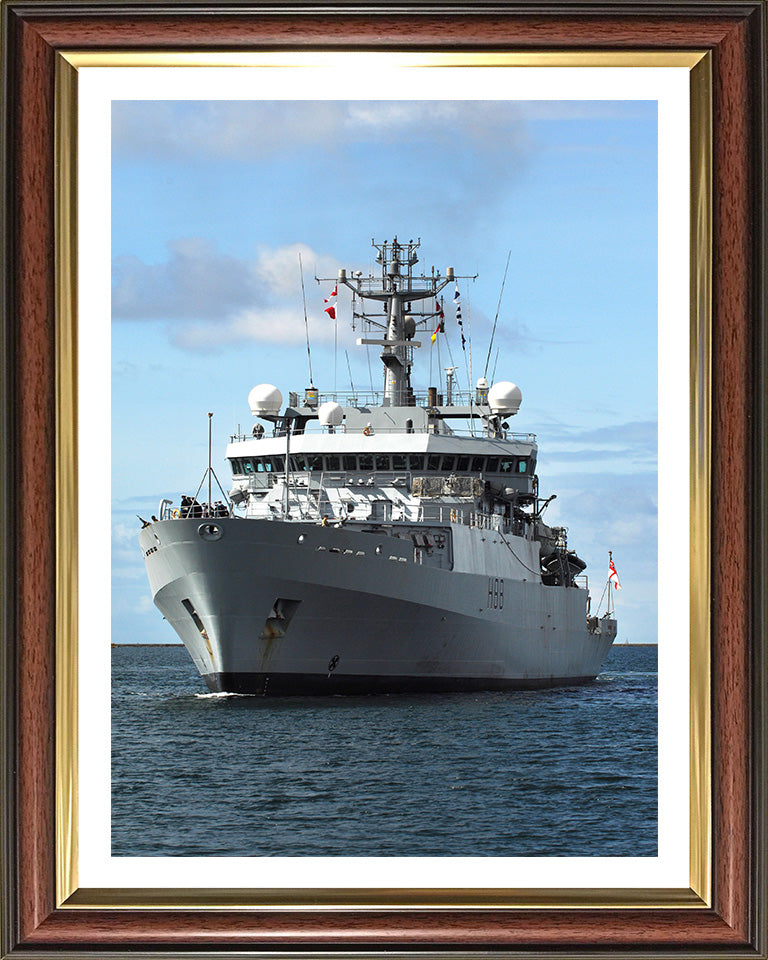 HMS Enterprise H88 Royal Navy hydrographic survey vessel Photo Print or Framed Print - Hampshire Prints