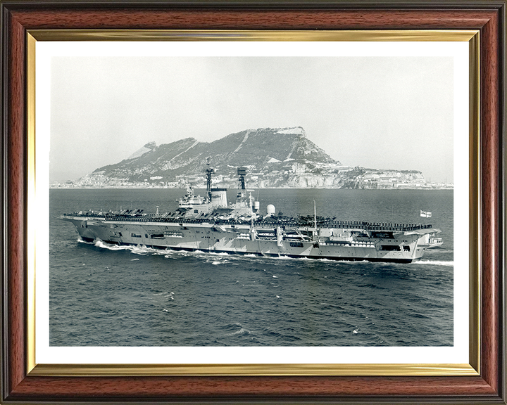 HMS Ark Royal R09 Royal Navy Audacious class aircraft carrier Photo Print or Framed Print - Hampshire Prints