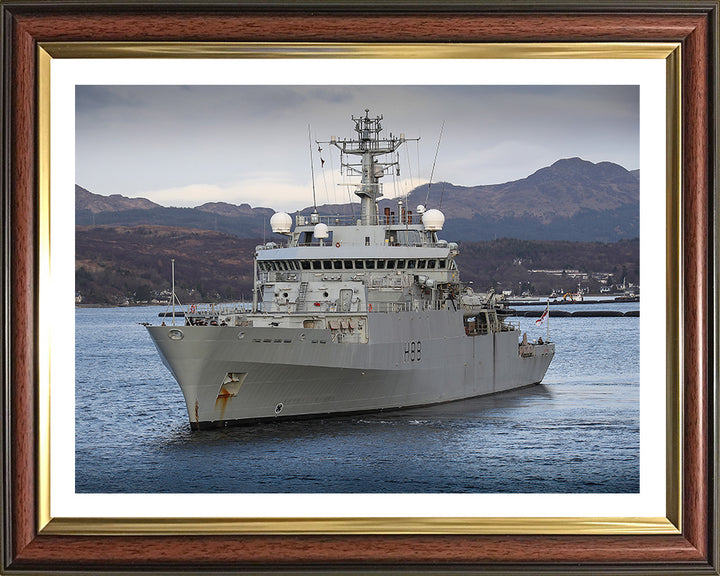 HMS Enterprise H88 | Photo Print | Framed Print | Hydrographic Survey Vessel | Royal Navy Hampshire Prints