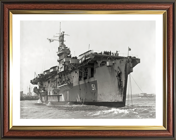 HMS Atheling D51 Royal Navy Ruler class escort carrier Photo Print or Framed Print - Hampshire Prints