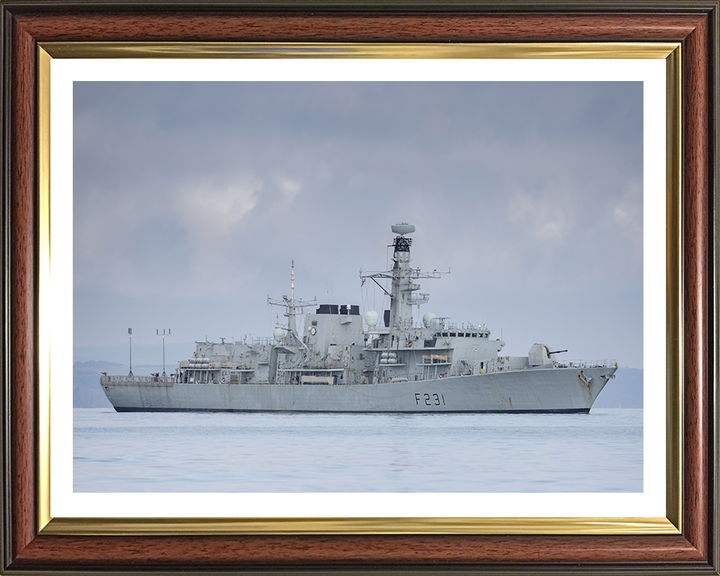 HMS Argyll F231 Royal Navy type 23 Frigate Photo Print or Framed Print - Hampshire Prints