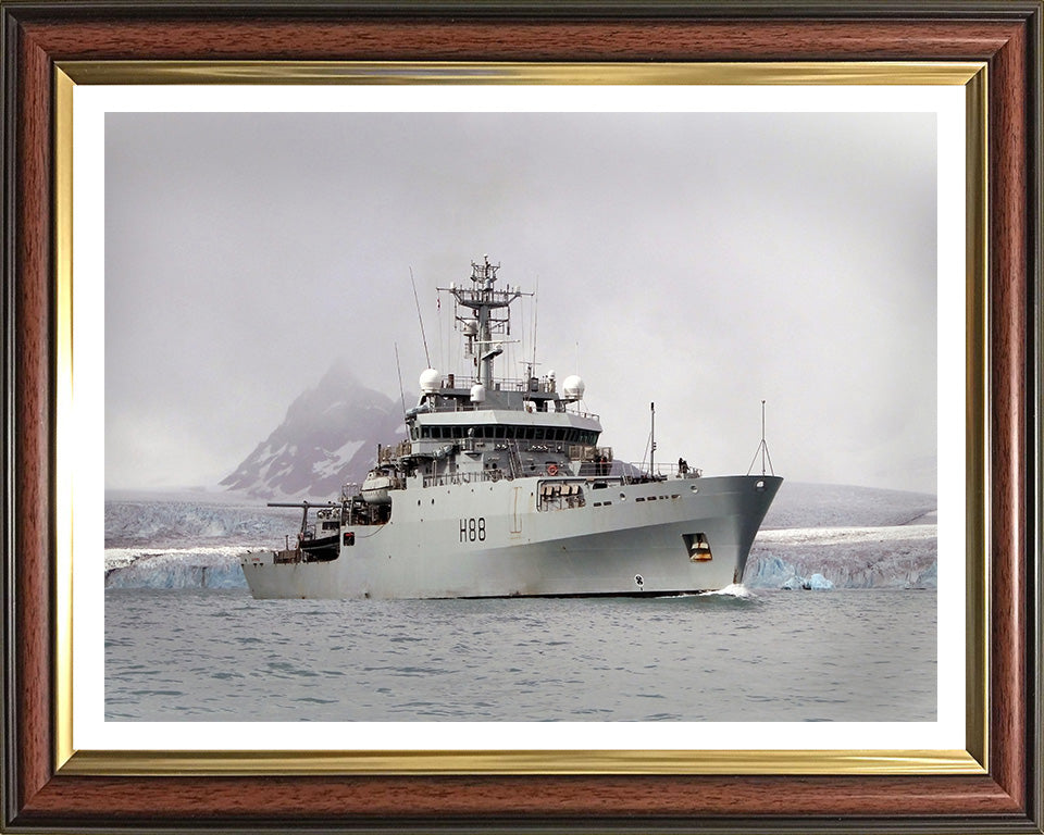 HMS Enterprise H88 | Photo Print | Framed Print | Hydrographic Survey Vessel | Royal Navy Hampshire Prints