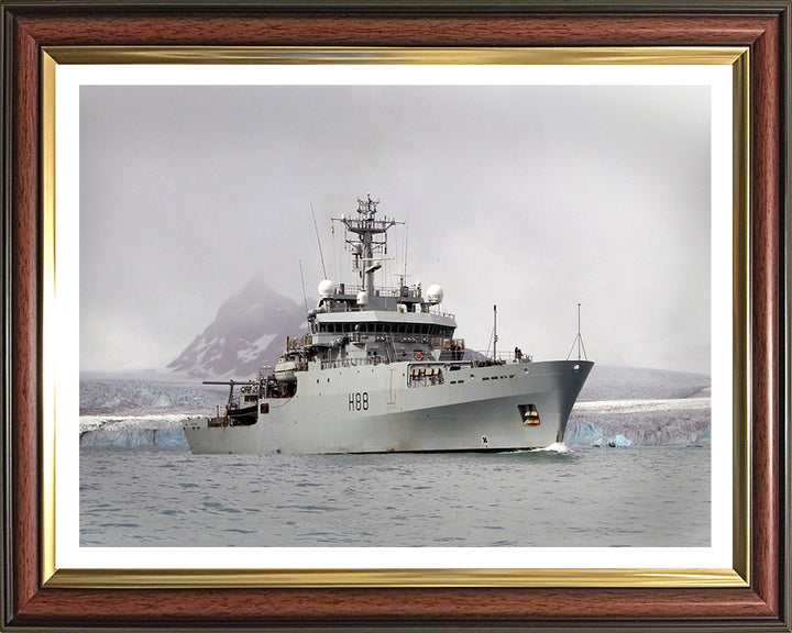 HMS Enterprise H88 | Photo Print | Framed Print | Hydrographic Survey Vessel | Royal Navy Hampshire Prints