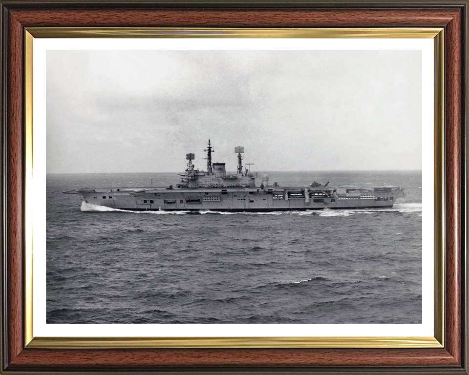 HMS Ark Royal R09 Royal Navy Audacious class aircraft carrier Photo Print or Framed Print - Hampshire Prints