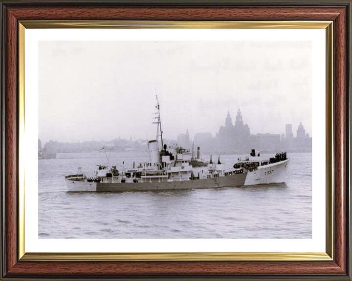 HMS Coldstreamer (T337) Photo Print - Starboard View - Royal Navy Military Class Trawler Hampshire Prints 10 x 8 Classic Frame Yes