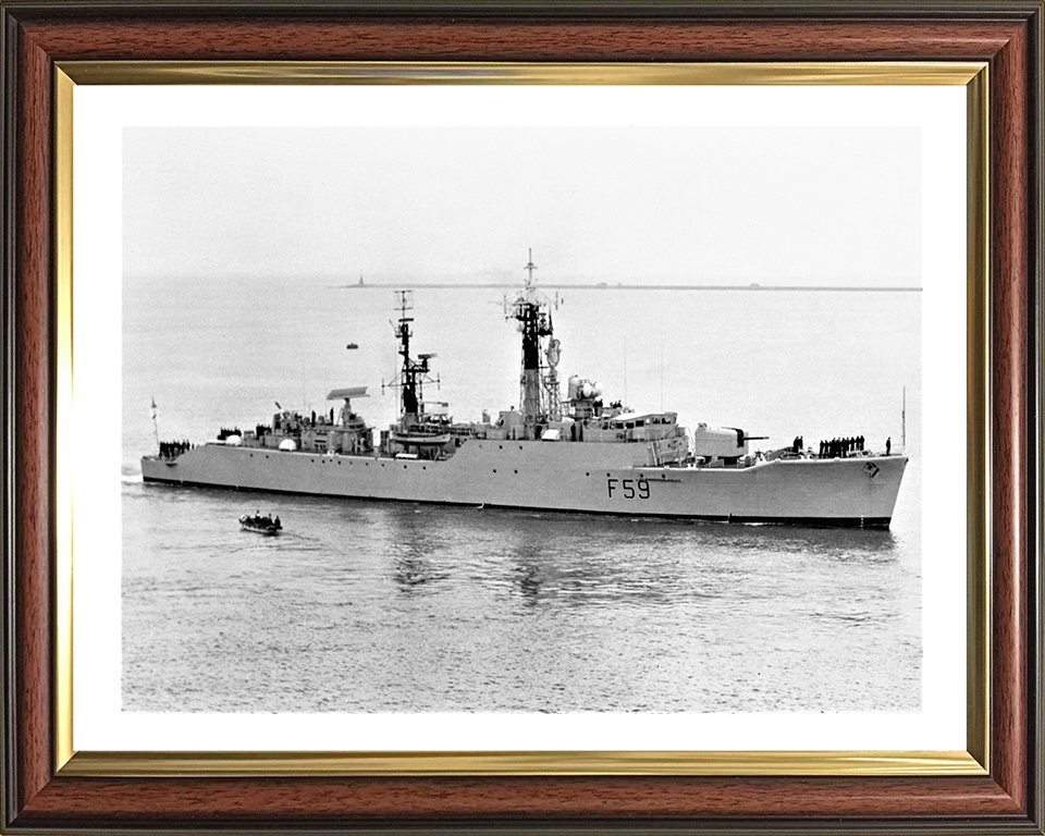 HMS Chichester F59 Royal Navy Salisbury class Frigate Photo Print or Framed Print - Hampshire Prints