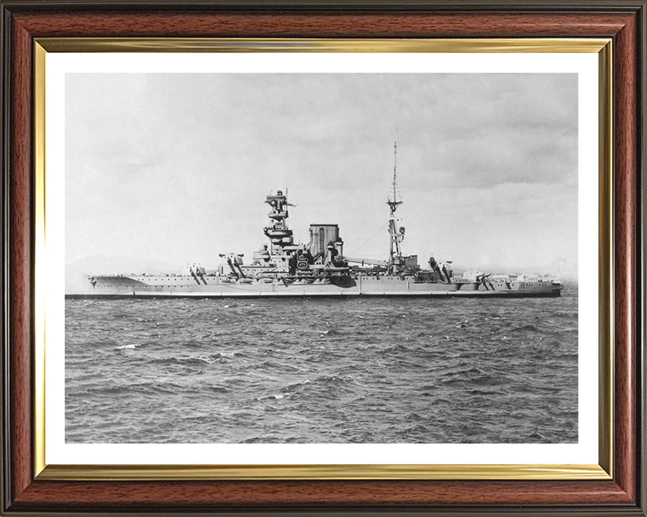 HMS Barham (04) Royal Navy Queen Elizabeth class battleship Photo Print or Framed Print - Hampshire Prints