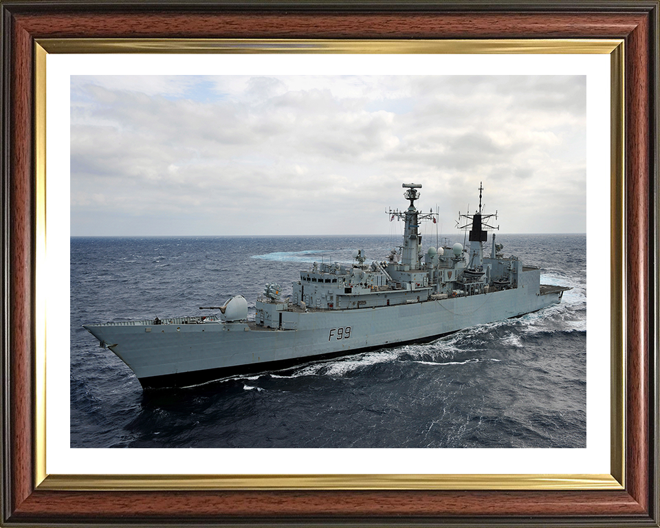HMS Cornwall F99 Royal Navy Type 22 Frigate Photo Print or Framed Photo Print - Hampshire Prints