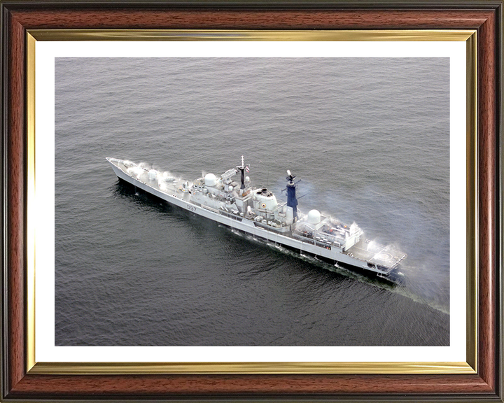 HMS Edinburgh (D97) Photo Print - Pre Wetting - Royal Navy Type 42 Destroyer Hampshire Prints 10 x 8 Classic Frame Yes