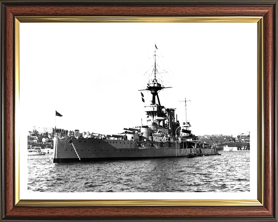 HMS Benbow (1913) Royal Navy Iron Duke class battleship Photo Print or Framed Print - Hampshire Prints