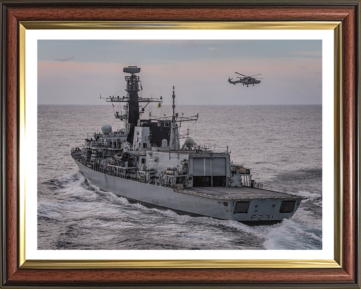 HMS Argyll F231 Royal Navy type 23 Frigate Photo Print or Framed Print - Hampshire Prints
