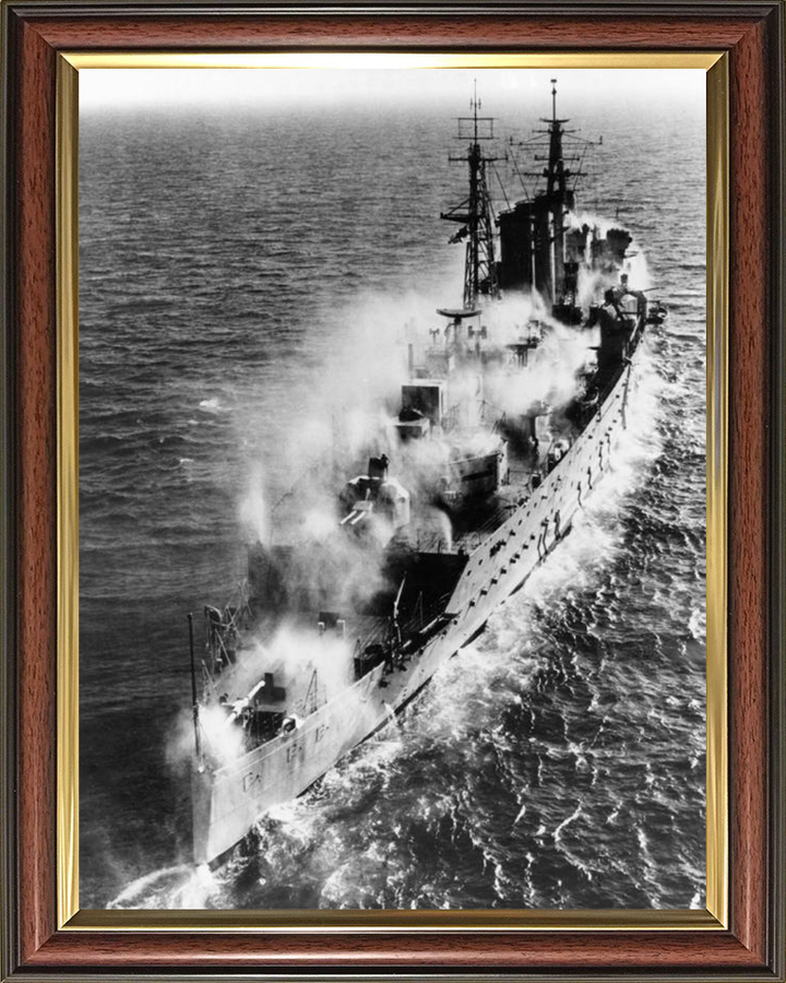 HMS Cumberland (57) Royal Navy County class heavy cruiser Photo Print or Framed Print - Hampshire Prints