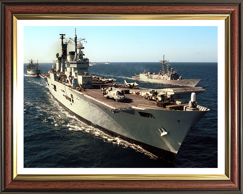 HMS Ark Royal R07 Royal Navy Invincible class aircraft carrier Photo Print or Framed Print - Hampshire Prints