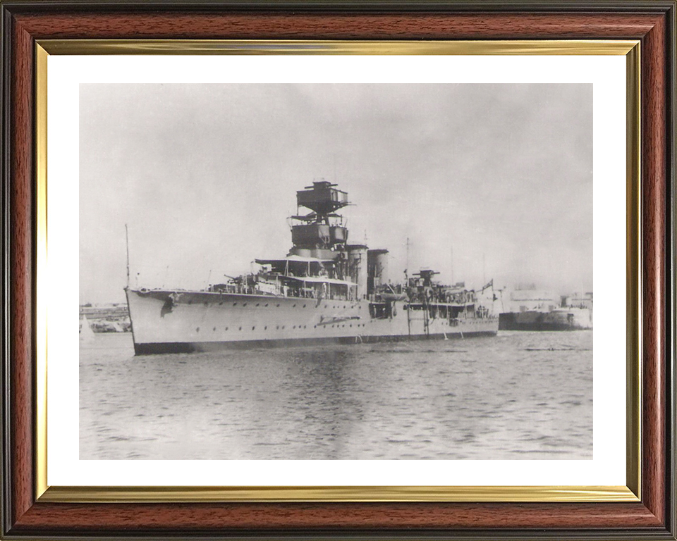 HMS Curlew D42 Royal Navy C class light cruiser Photo Print or Framed Photo Print - Hampshire Prints