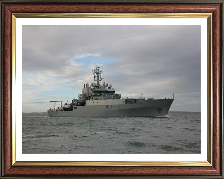 HMS Enterprise H88 | Photo Print | Framed Print | Hydrographic Survey Vessel | Royal Navy Hampshire Prints