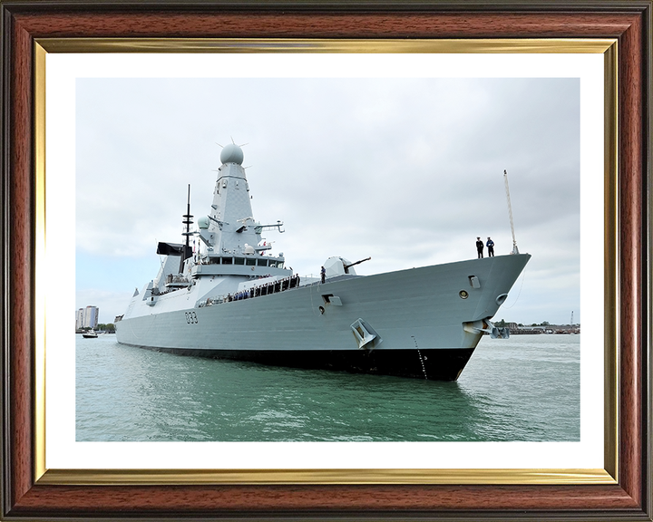 HMS Dauntless D33 Royal Navy Type 45 Destroyer Photo Print or Framed Print - Hampshire Prints