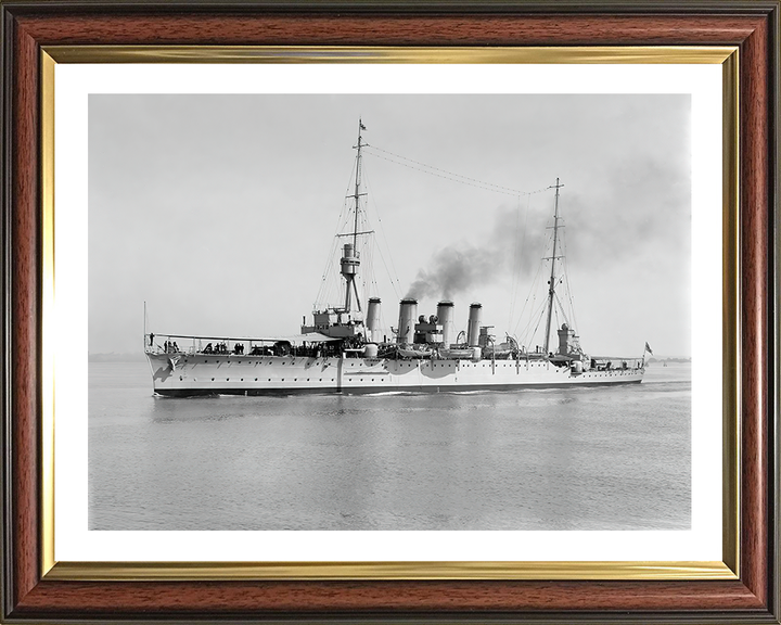 HMS Chatham Royal Navy Town class light cruiser Photo Print or Framed Print - Hampshire Prints