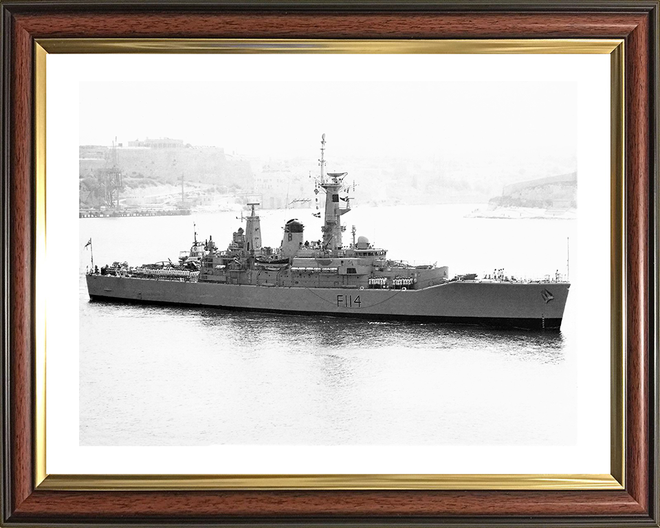 HMS Ajax F114 Royal Navy Leander Class Frigate Photo Print or Framed Print - Hampshire Prints