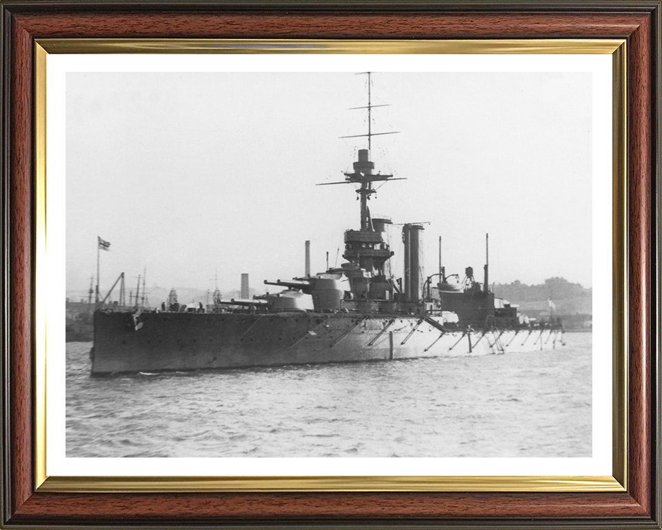 HMS Ajax (1912) Royal Navy King George V class battleship Photo Print or Framed Print - Hampshire Prints