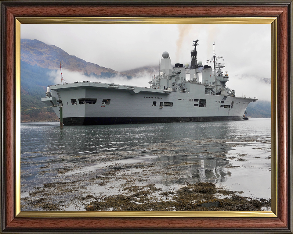 HMS Ark Royal R07 Royal Navy Invincible class aircraft carrier Photo Print or Framed Print - Hampshire Prints