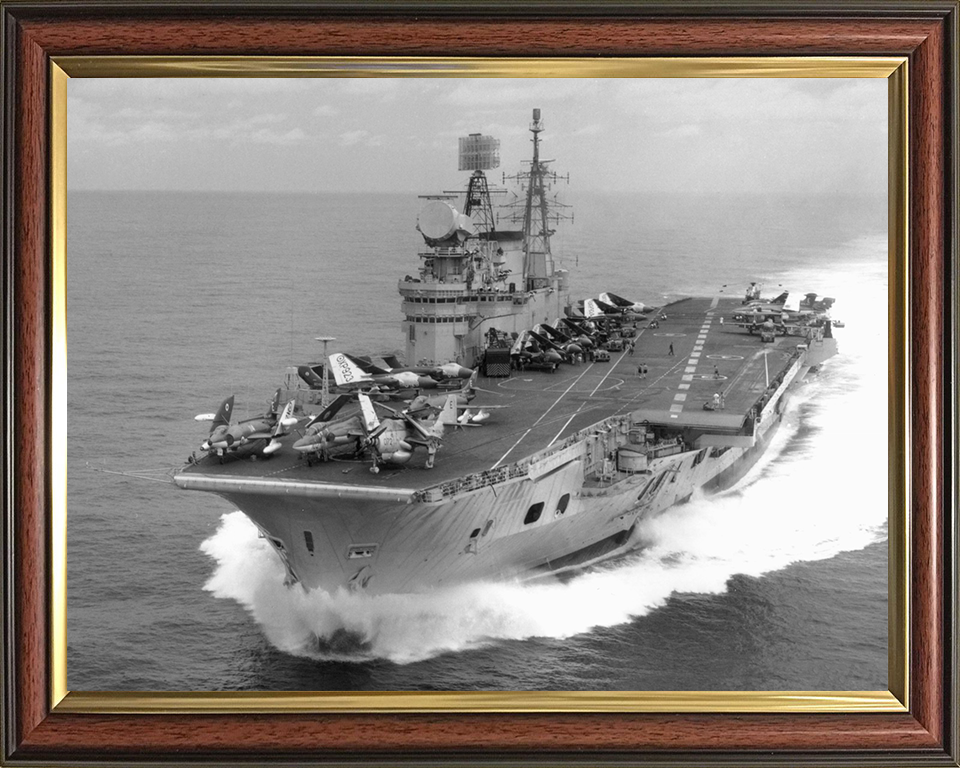 HMS Eagle R05 Royal Navy Audacious class aircraft carrier Photo Print or Framed Print - Hampshire Prints