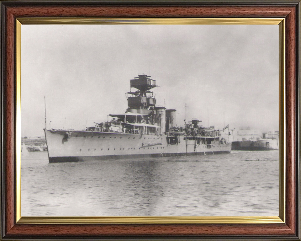 HMS Curlew D42 Royal Navy C class light cruiser Photo Print or Framed Photo Print - Hampshire Prints