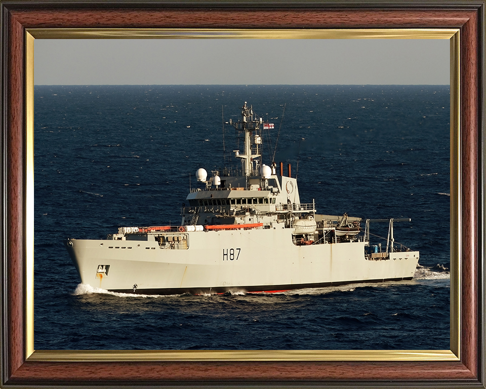 HMS Echo H87 Royal Navy Echo class survey vessel Photo Print or Framed Print - Hampshire Prints