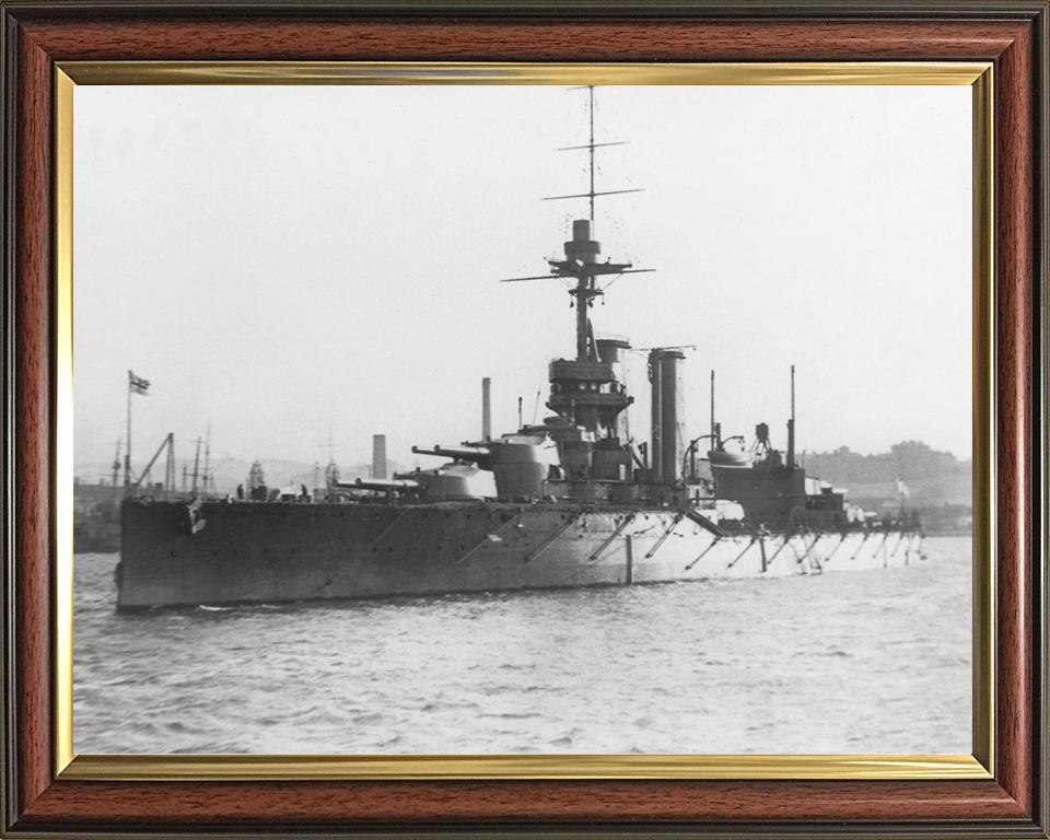 HMS Ajax (1912) Royal Navy King George V class battleship Photo Print or Framed Print - Hampshire Prints
