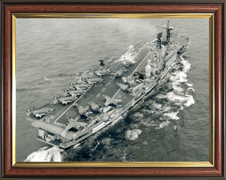 HMS Ark Royal R09 Royal Navy Audacious class aircraft carrier Photo Print or Framed Print - Hampshire Prints