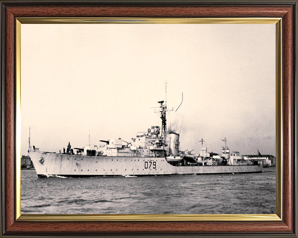 HMS Cadiz D79 Royal Navy Battle class destroyer Photo Print or Framed Print - Hampshire Prints