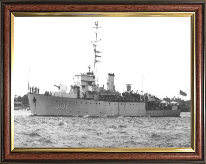 HMS Acute J106 Royal Navy Algerine class minesweeper Photo Print or Framed Print - Hampshire Prints