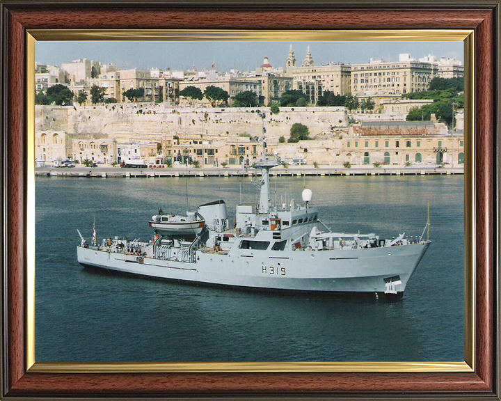 HMS Beagle H319 (A319) Royal Navy Bulldog class ship Photo Print or Framed Print - Hampshire Prints