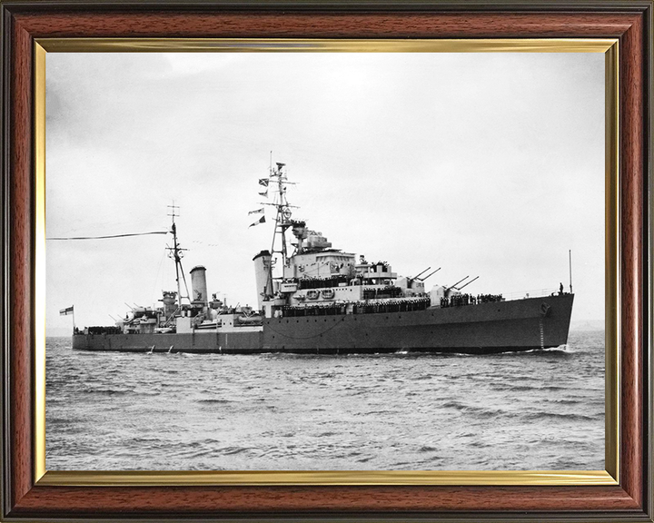 HMS Argonaut (61) Royal Navy Dido class light cruiser Photo Print or Framed Photo Print - Hampshire Prints