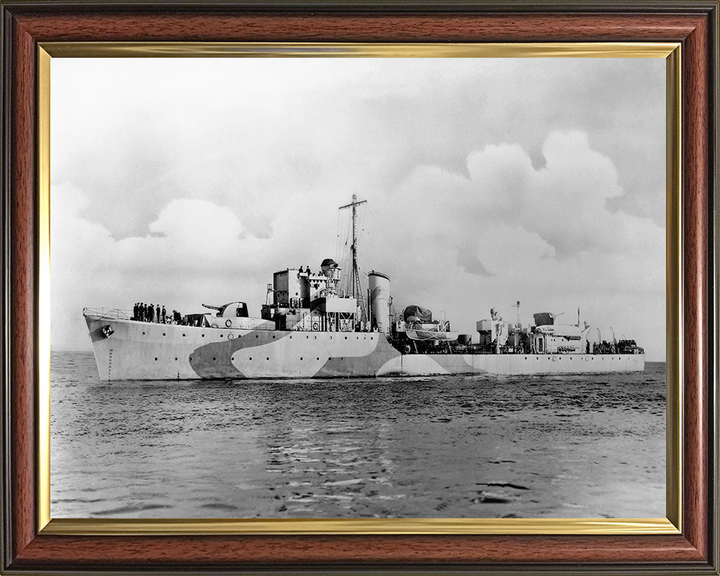 HMS Bleasdale (1940) Royal Navy Hunt class destroyer Photo Print or Framed Print - Hampshire Prints