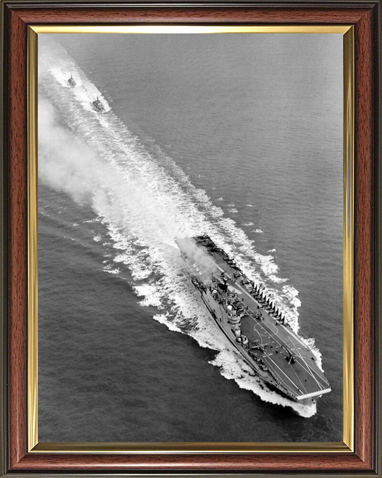 HMS Eagle R05 Royal Navy Audacious class aircraft carrier Photo Print or Framed Print - Hampshire Prints